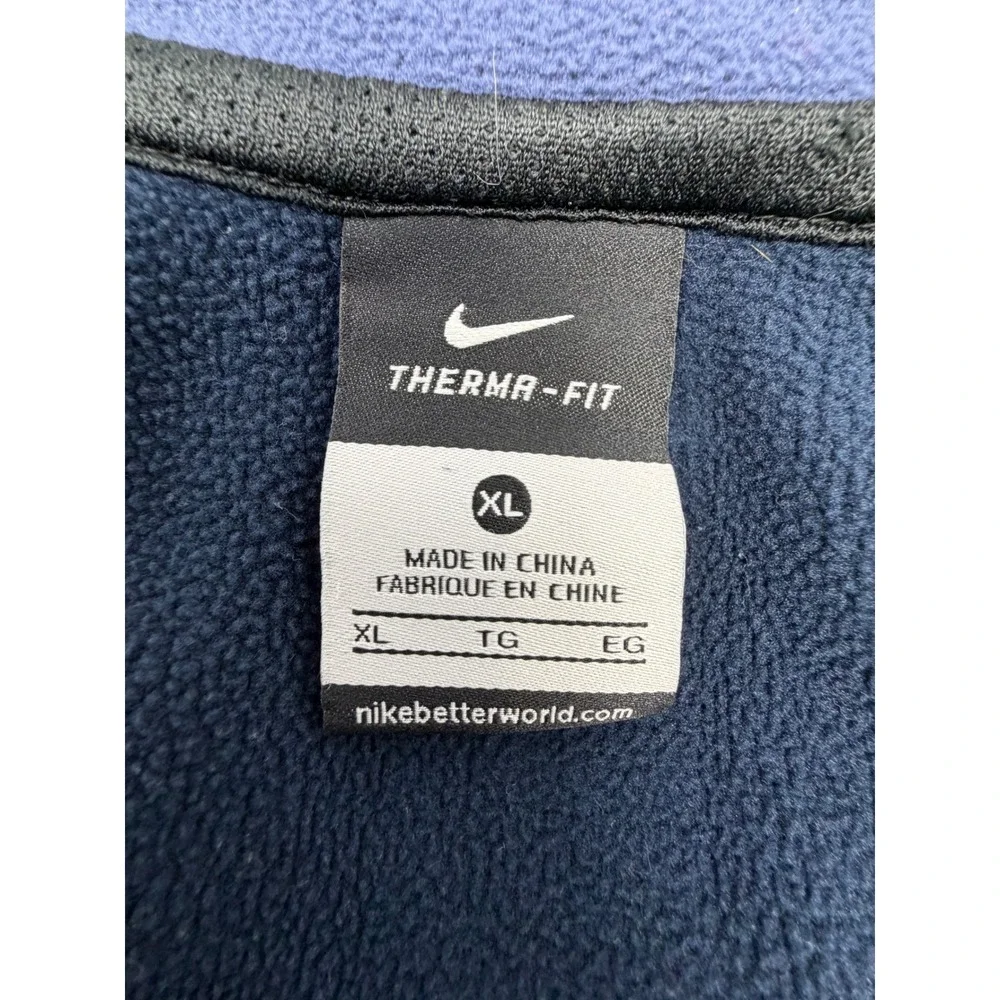 Nike Hoodie Boys XL Navy Blue Elite Therma-FIT Full Zip Fleece Jacket
